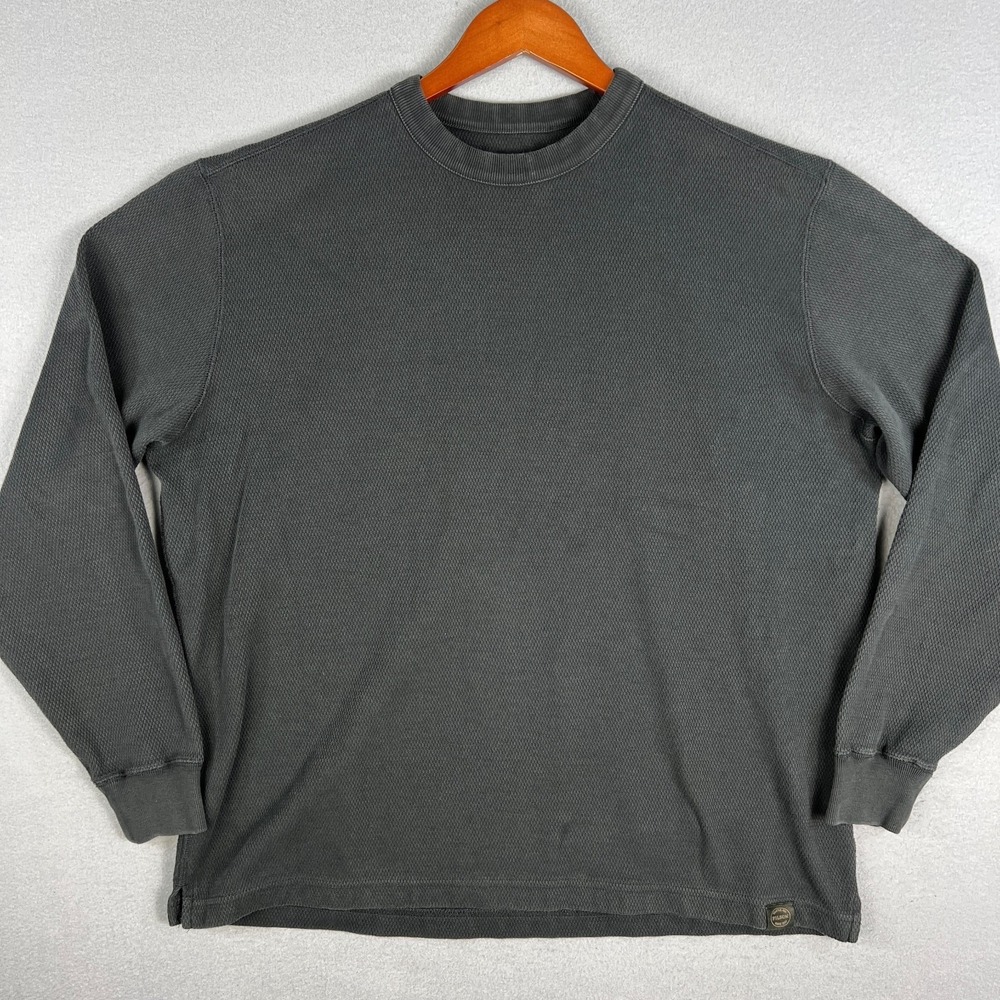 Filson Waffle Knit Thermal Crewneck Sweatshirt Mens 2XL Long Sleeve Pullover